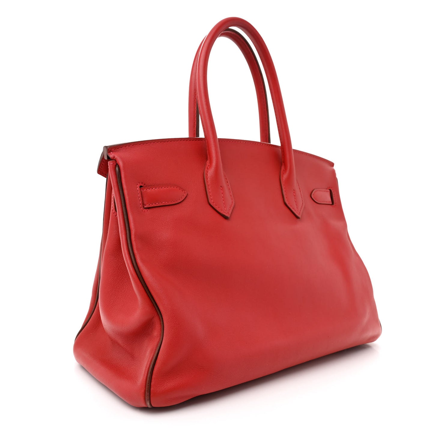 Swift Horseshoe Birkin 30 Rouge Vif Chocolate