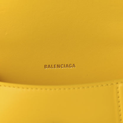 Balenciaga Shiny Box Calfskin Hourglass Top Handle Bag XS Yellow 8 of 9