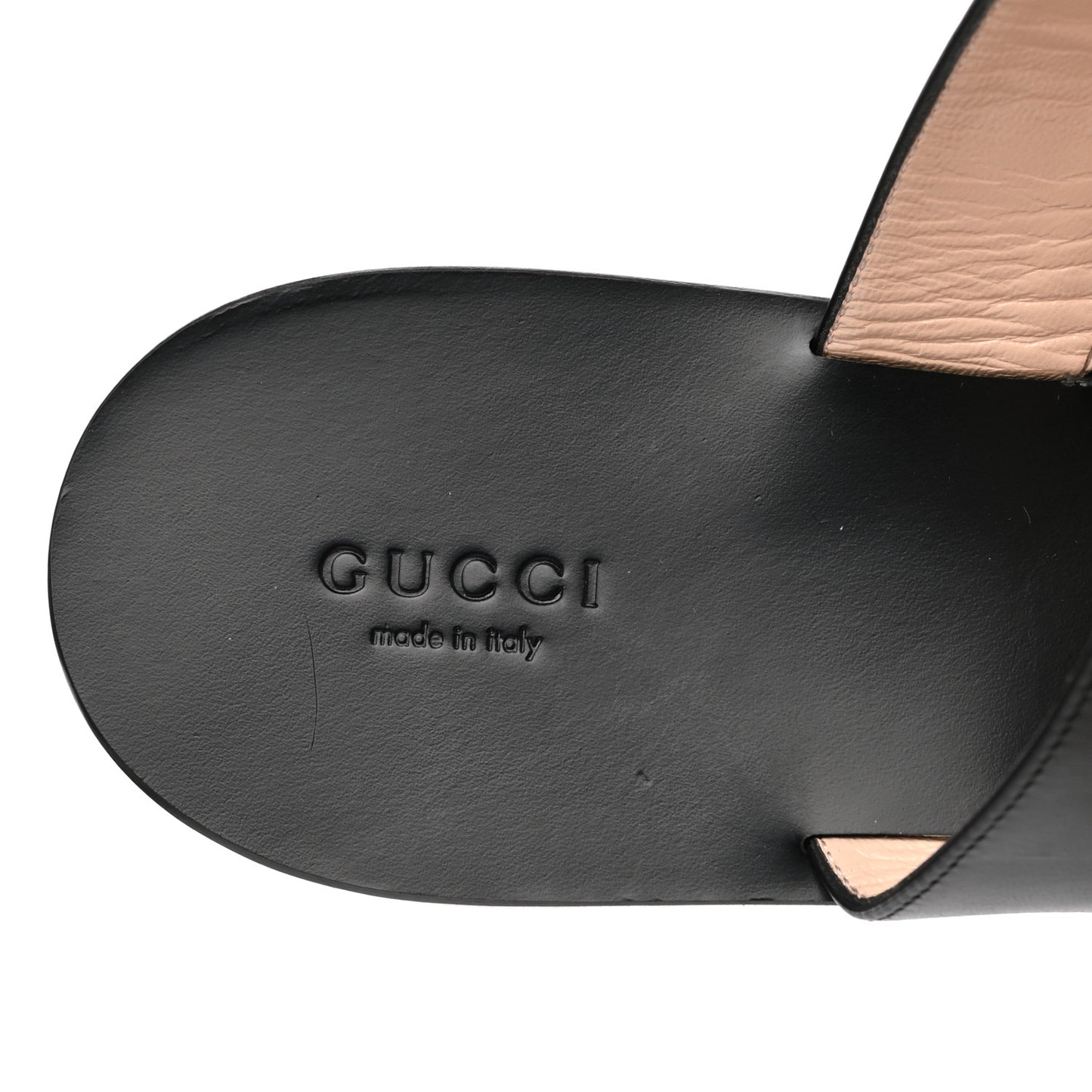 Calfskin GG Marmont Thong Sandals 42 Black