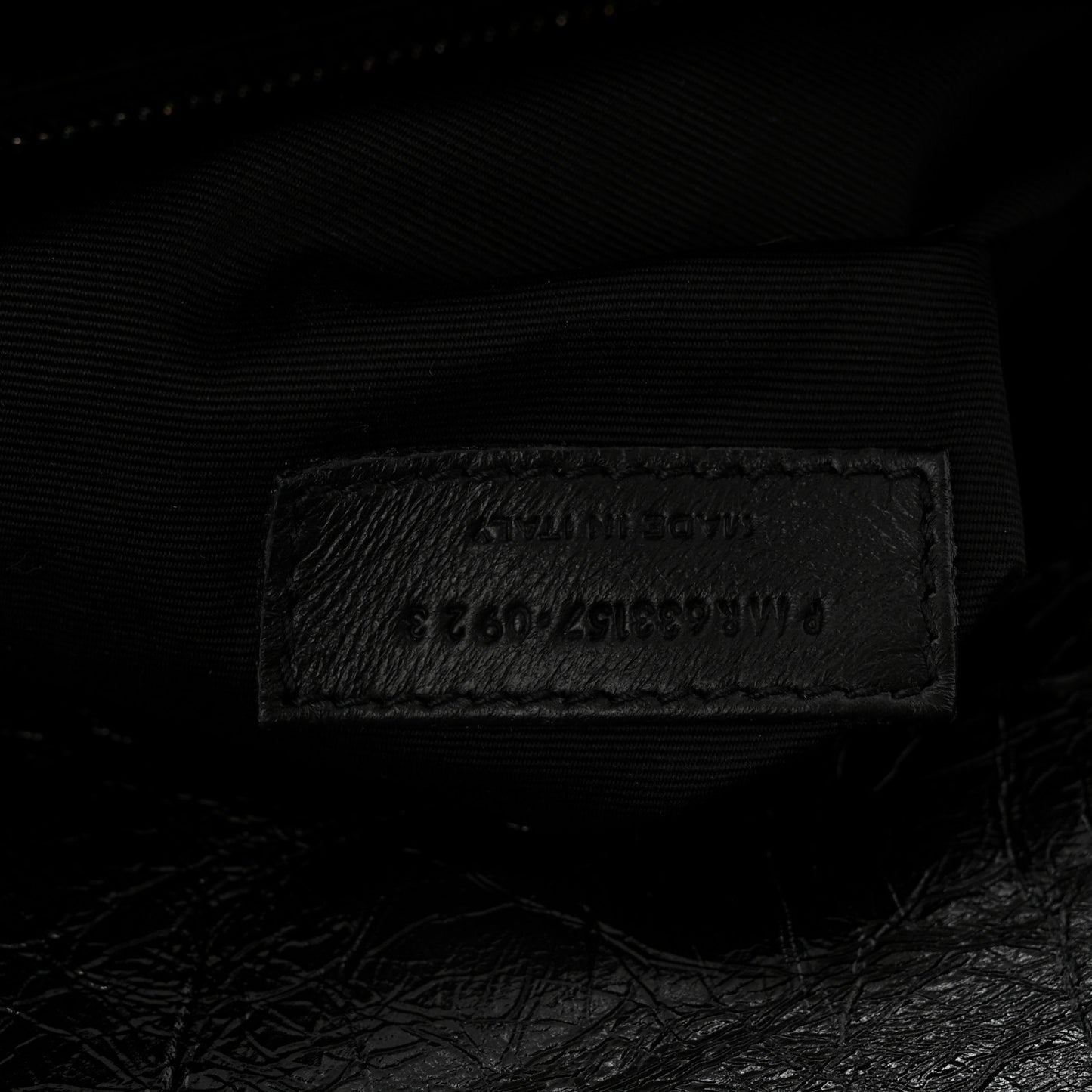 Crinkled Calfskin Matelasse Monogram Large Niki Chain Satchel Black