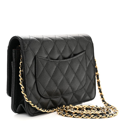 Chanel Caviar Quilted Wallet on Chain WOC Black 3 of 11
