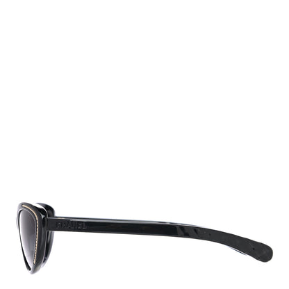 Chanel Cat Eye Chain Sunglasses 6039 Black 3 of 7