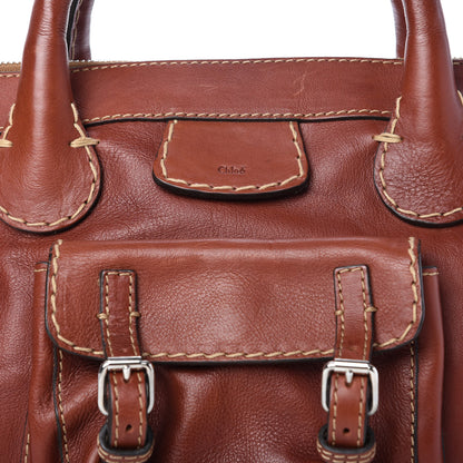 Chloe Calfskin Edith Satchel Ecureil Brown 10 of 11