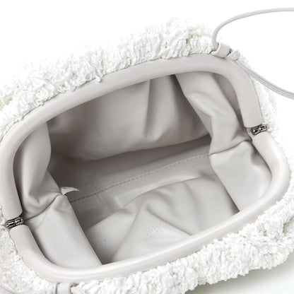 Bottega Veneta Boucle Curly Raffia The Mini Pouch White Chalk 5 of 11