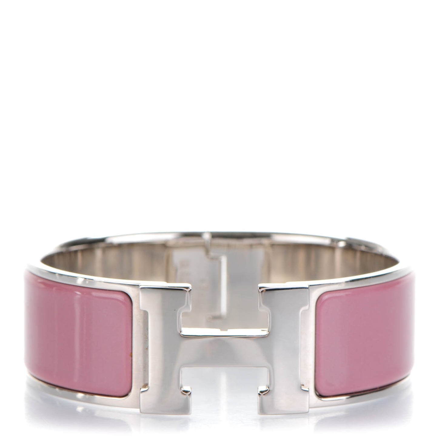 Enamel Wide Clic Clac H Bracelet Bois De Rose
