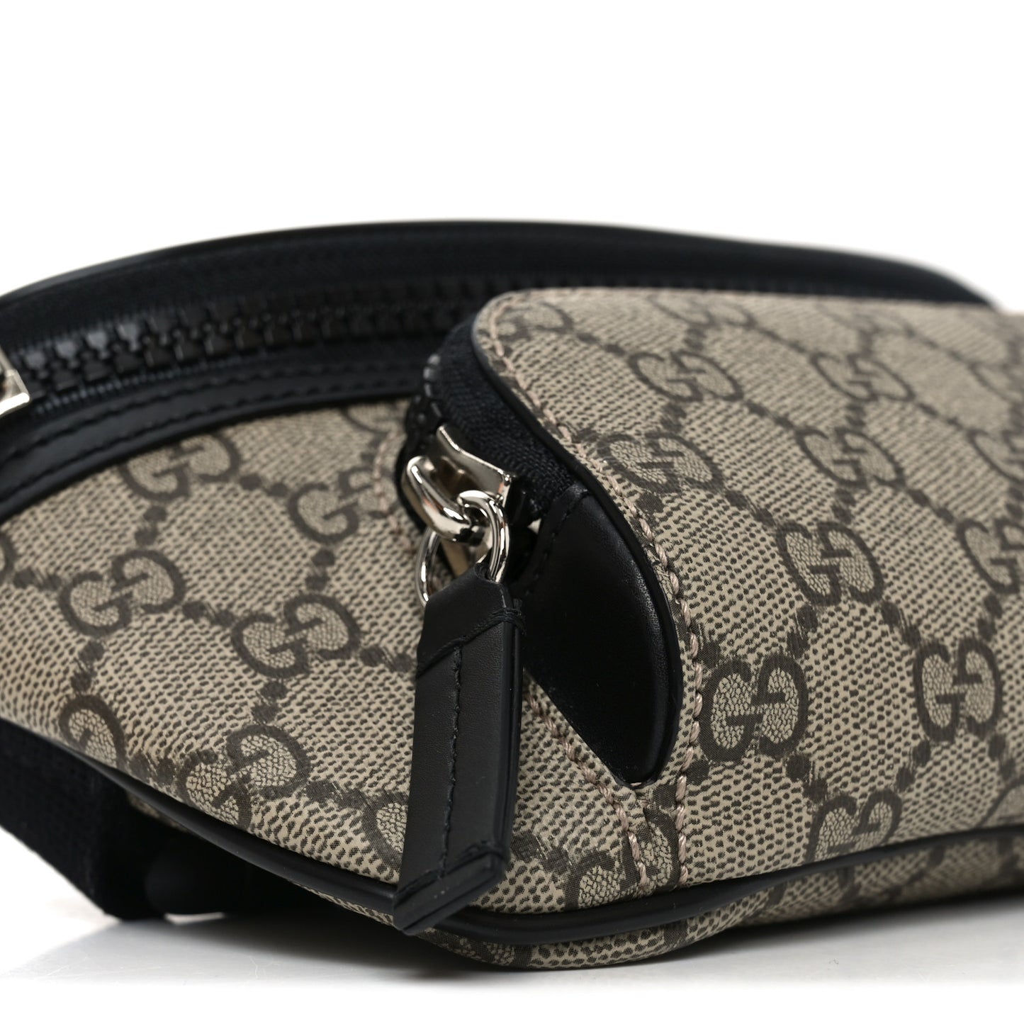 GG Supreme Monogram Belt Bag Black