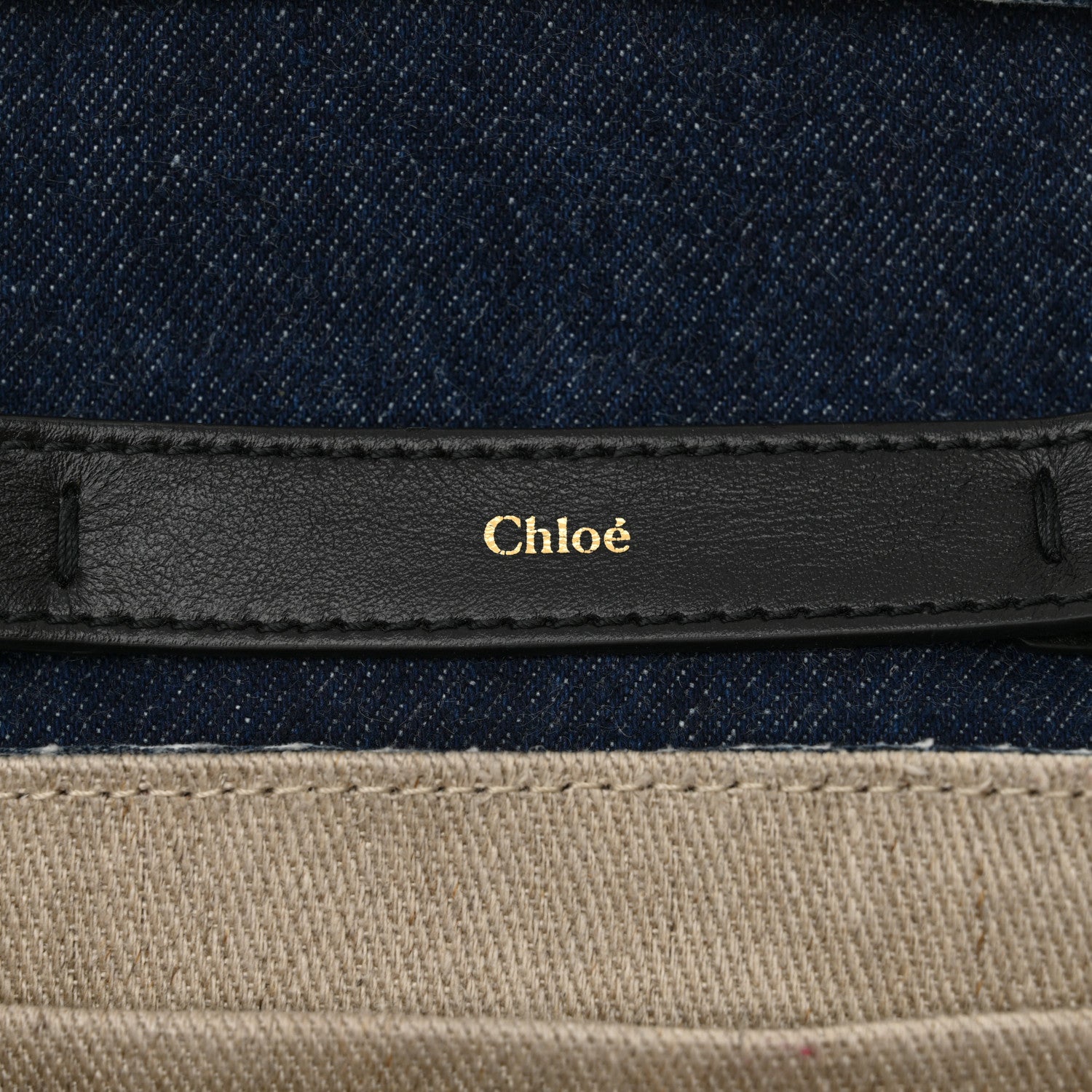 Chloe Denim Mini Penelope Soft Shoulder Bag Blue 6 of 15