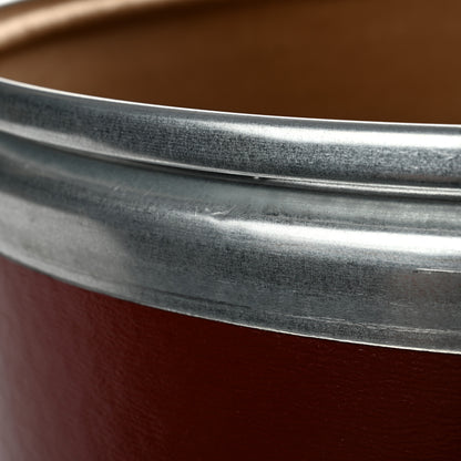 Hermes Kraft Paper Metal Canvas Saddle Box Rouge H 13 of 16