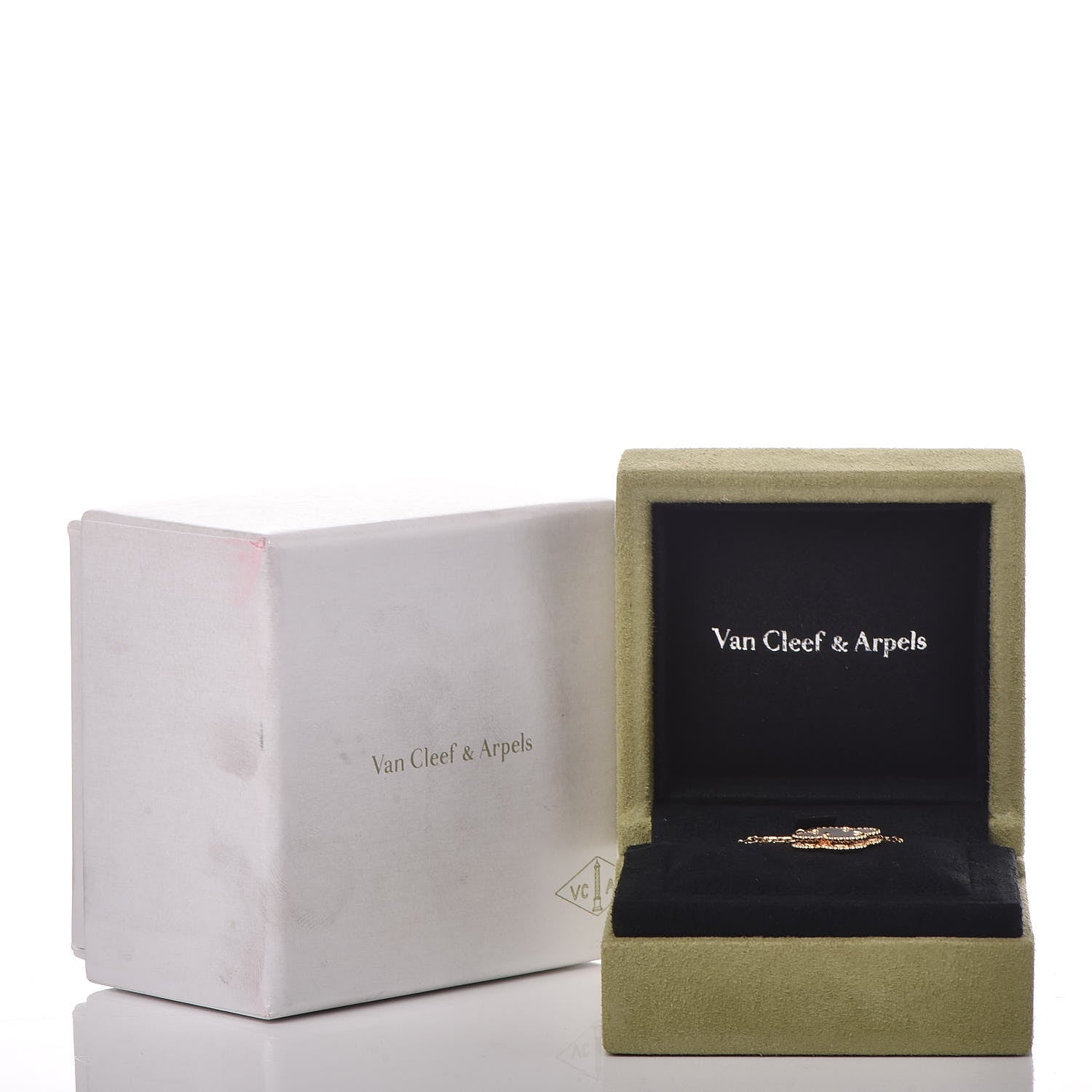 Van Cleef & Arpels 18K Yellow Gold Mother of Pearl Vintage Alhambra Pendant Necklace 8 of 8