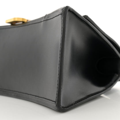 Balenciaga Shiny Box Calfskin Small Hourglass Top Handle Bag Black 9 of 13