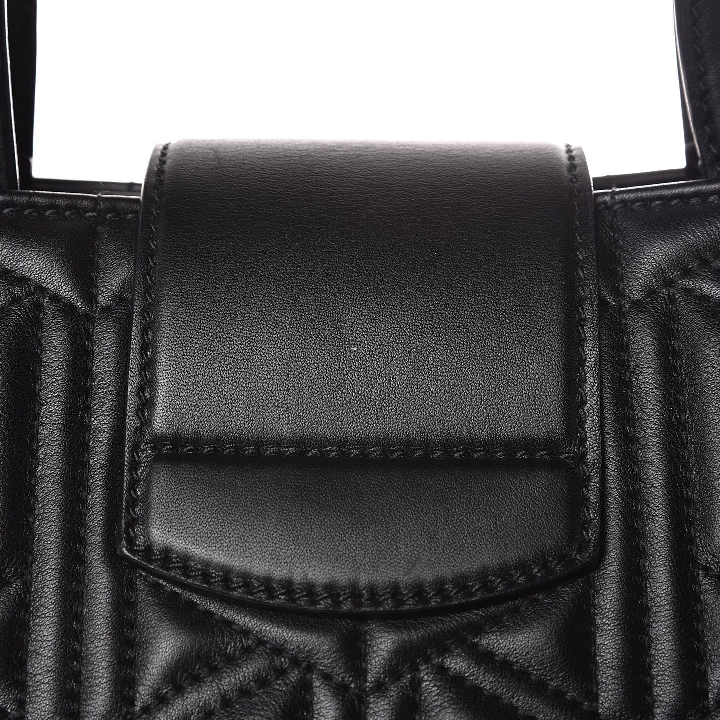 Calfskin Web Quilted Large Dionysus Tote Bag Black