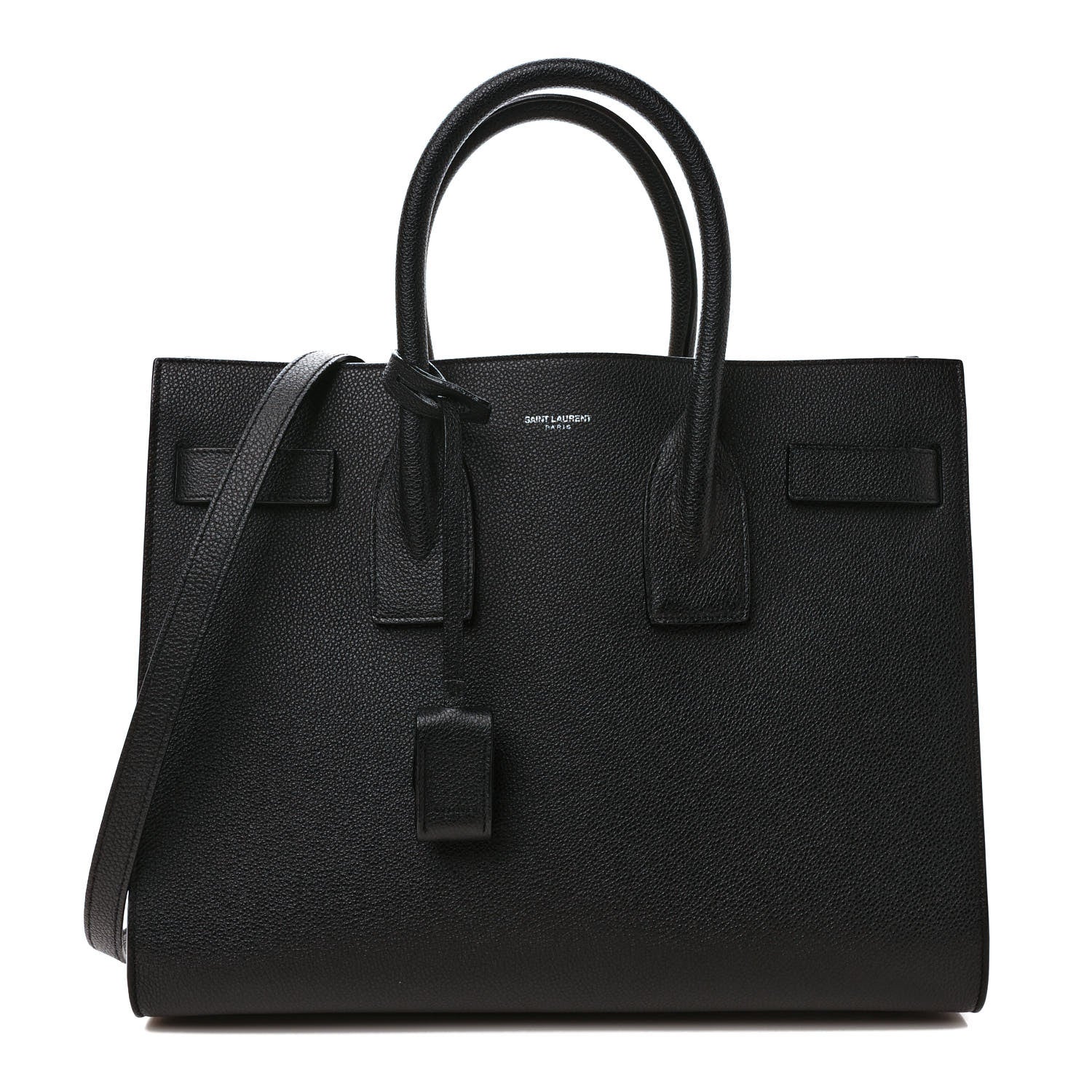 Saint Laurent Grained Calfskin Small Sac De Jour Black 1 of 8