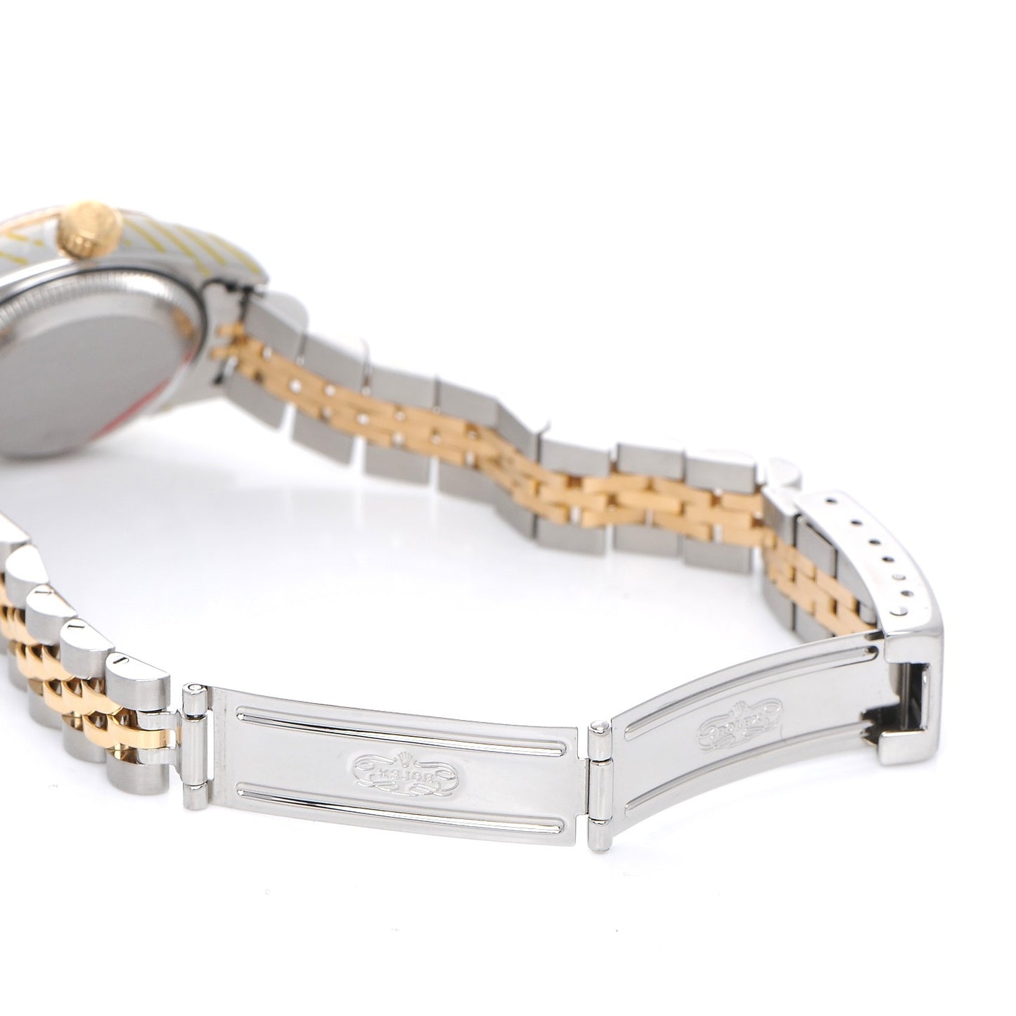 Stainless Steel 18K Yellow Gold Diamond 26mm Oyster Perpetual Datejust Watch Silver Jubilee 69173