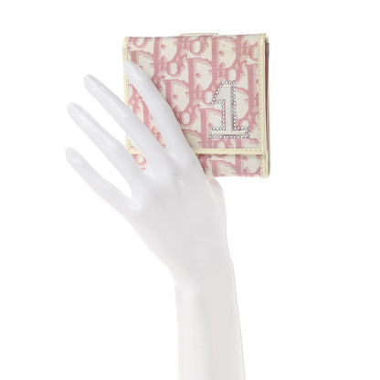 Christian Dior Monogram Girly Flap Compact Wallet Pink 2 of 8