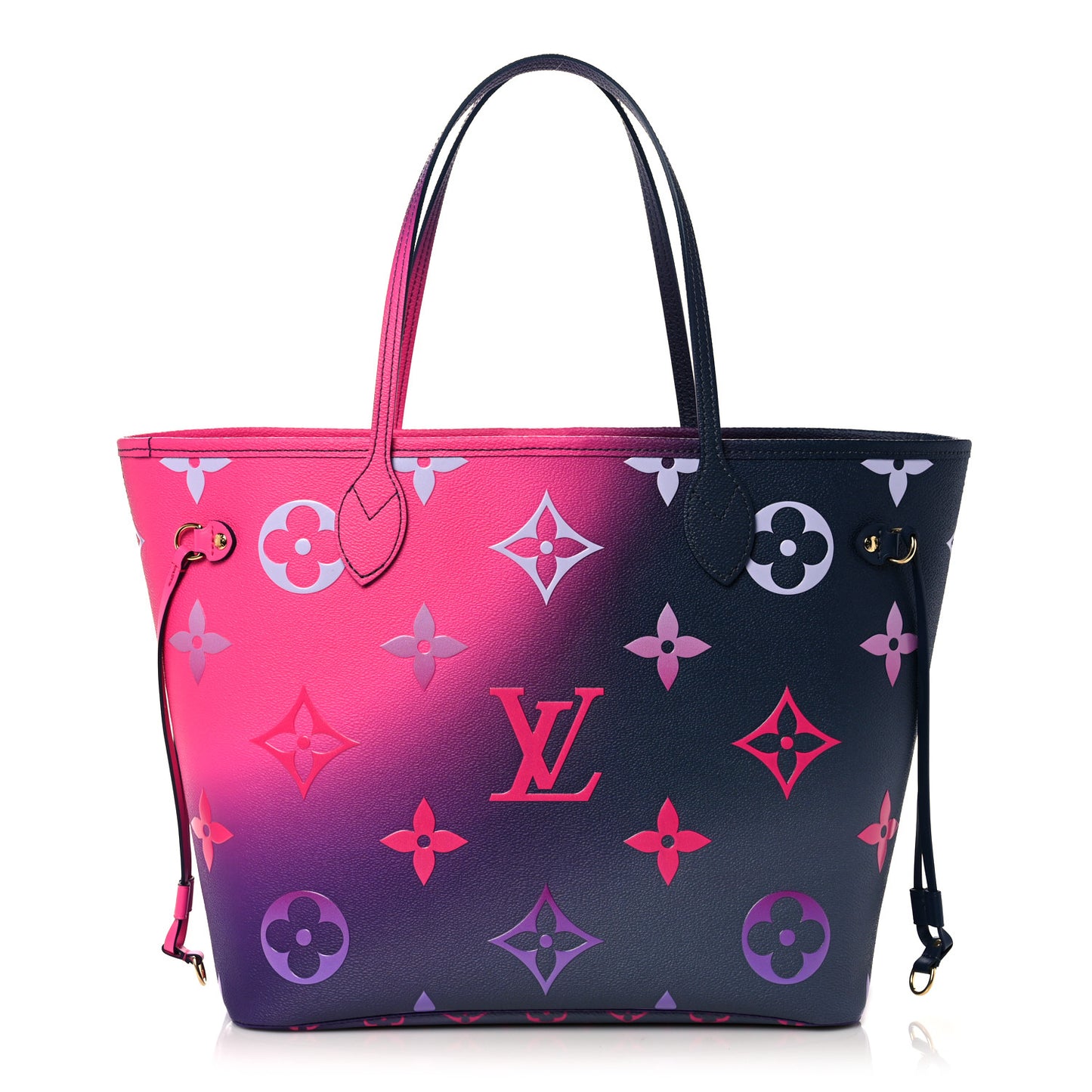 Monogram Giant Spring In The City Neverfull MM Midnight Fuchsia