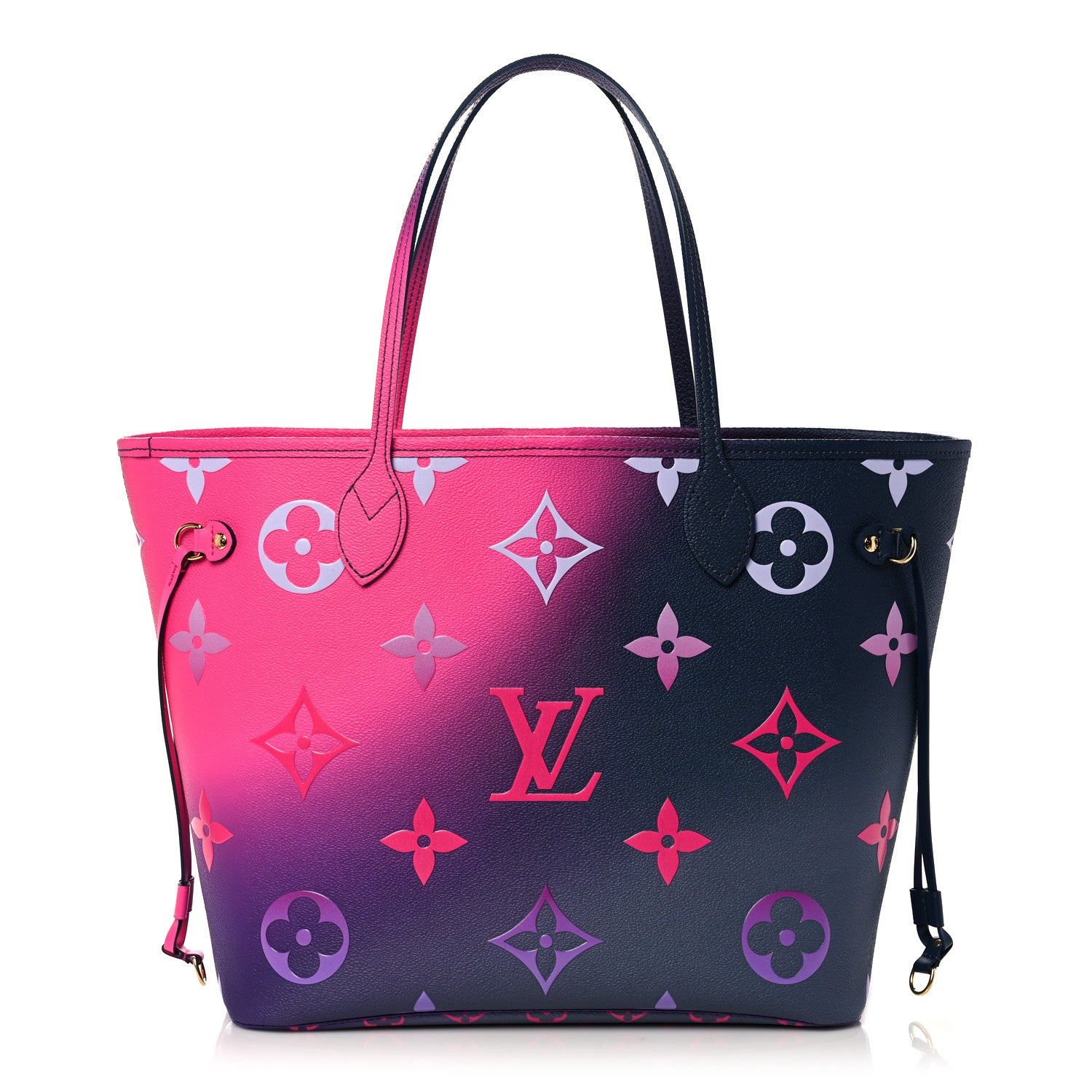 Louis Vuitton Monogram Giant Spring In The City Neverfull MM Midnight Fuchsia 3 of 9