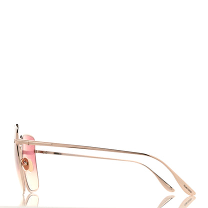 Tom Ford Acetate Polarized Heather Sunglasses TF739 Pink Rose Gold 4 of 9
