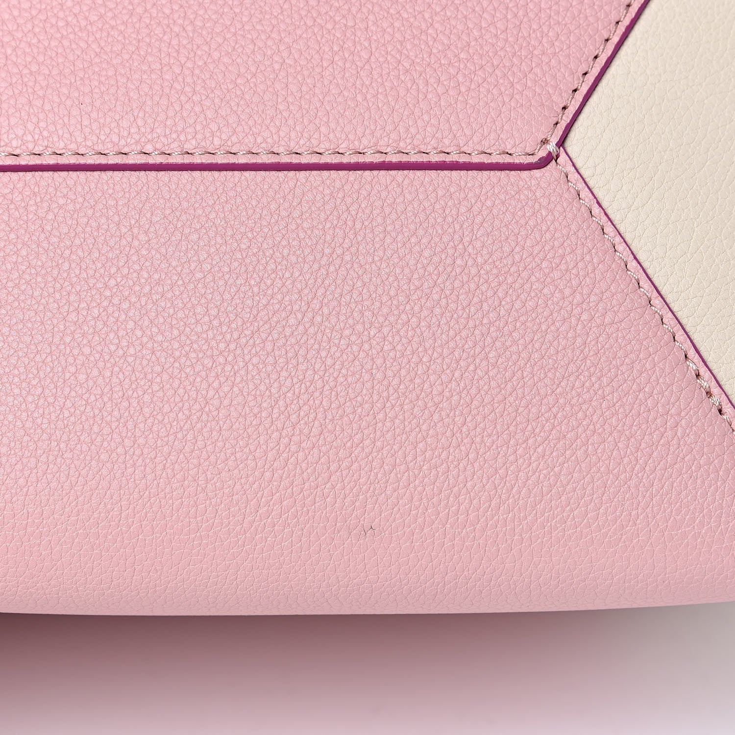 Louis Vuitton Calfskin Perforated Lockme Cabas Rose Poudre Creme 10 of 11