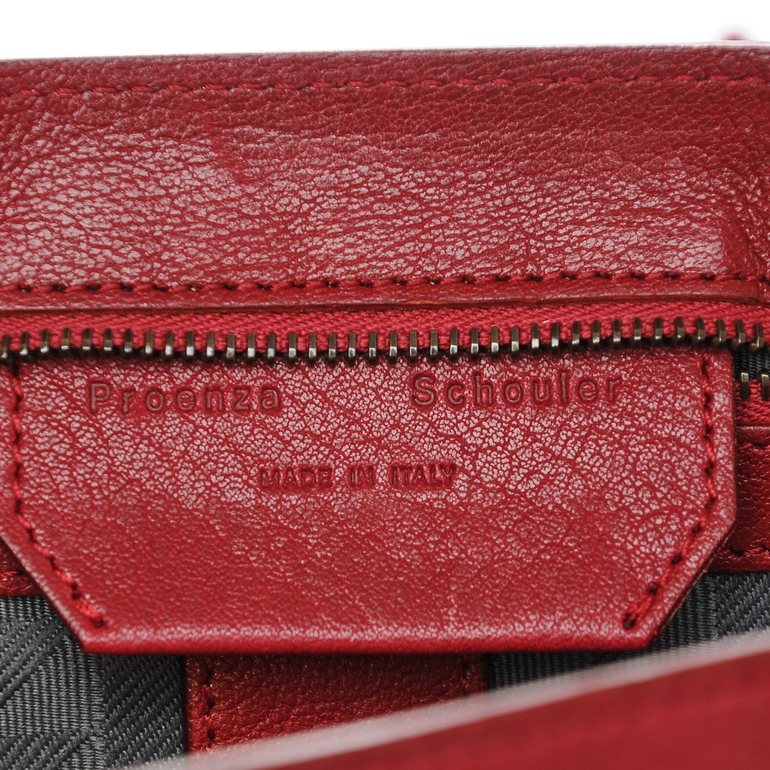 Proenza Schouler Lambskin Medium PS1 Satchel Crimson 6 of 7