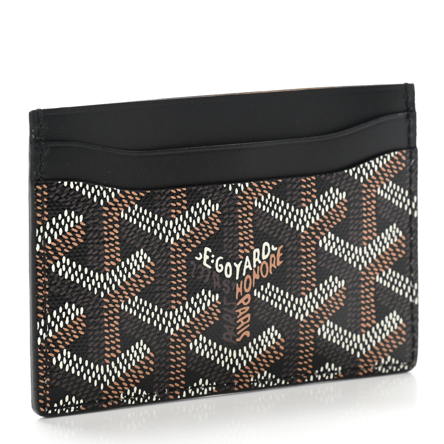 Goyard Goyardine Saint Sulpice Card Holder Black 3 of 8