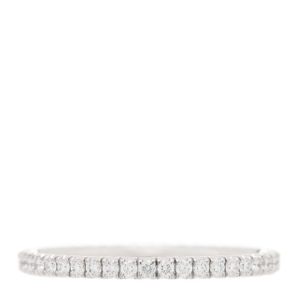 Cartier 18K White Gold Diamond 1.5mm Etincelle de Cartier Wedding Band Ring 47 4 3 of 5
