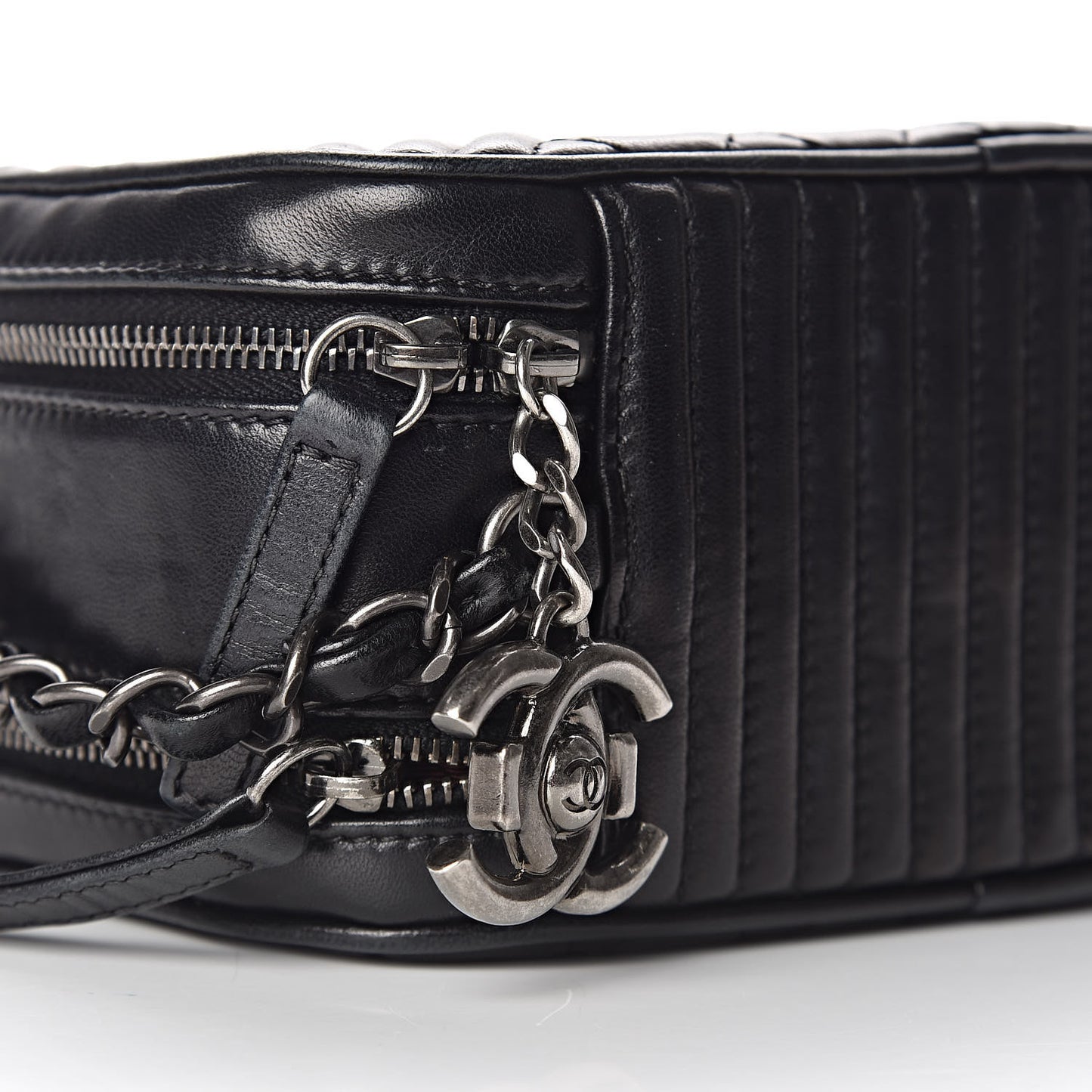 Lambskin Small Coco Boy Camera Case Black