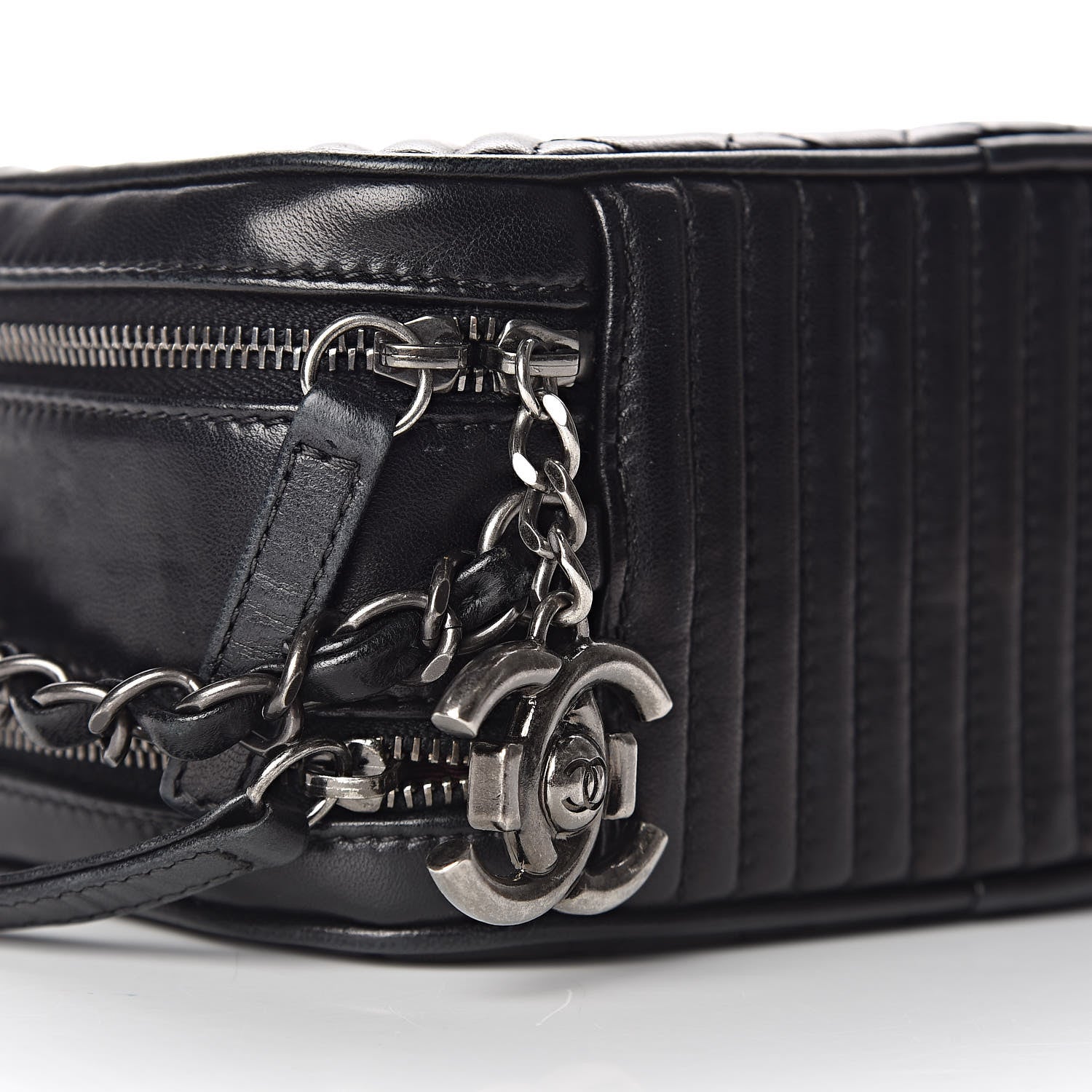 Chanel Lambskin Small Coco Boy Camera Case Black 10 of 11