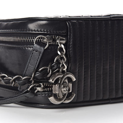 Chanel Lambskin Small Coco Boy Camera Case Black 10 of 11