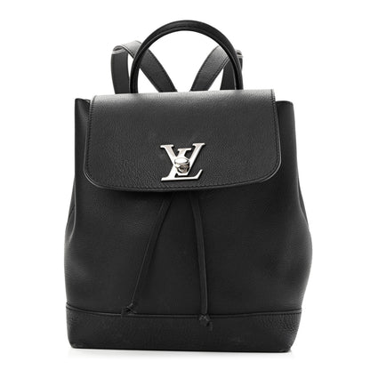 Louis Vuitton Calfskin Lockme Backpack Black 1 of 9