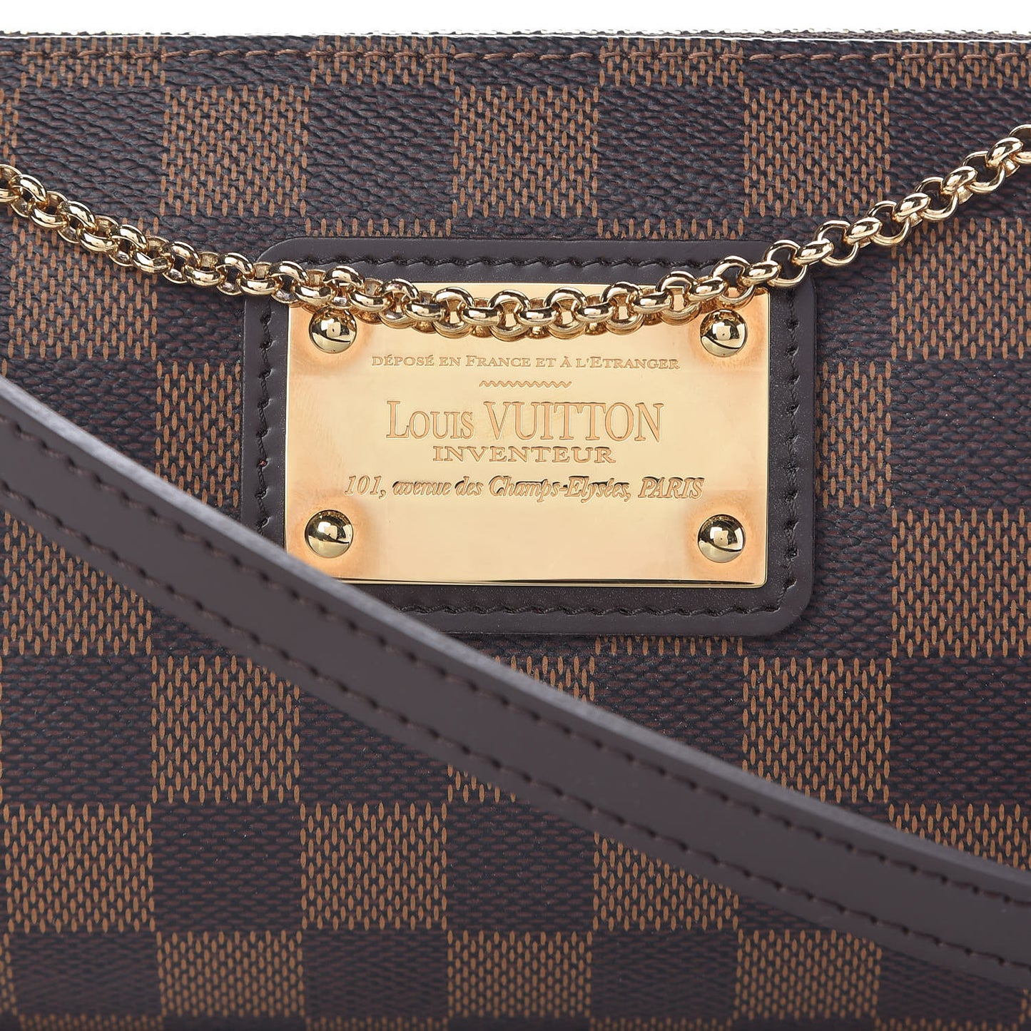 Damier Ebene Eva Clutch