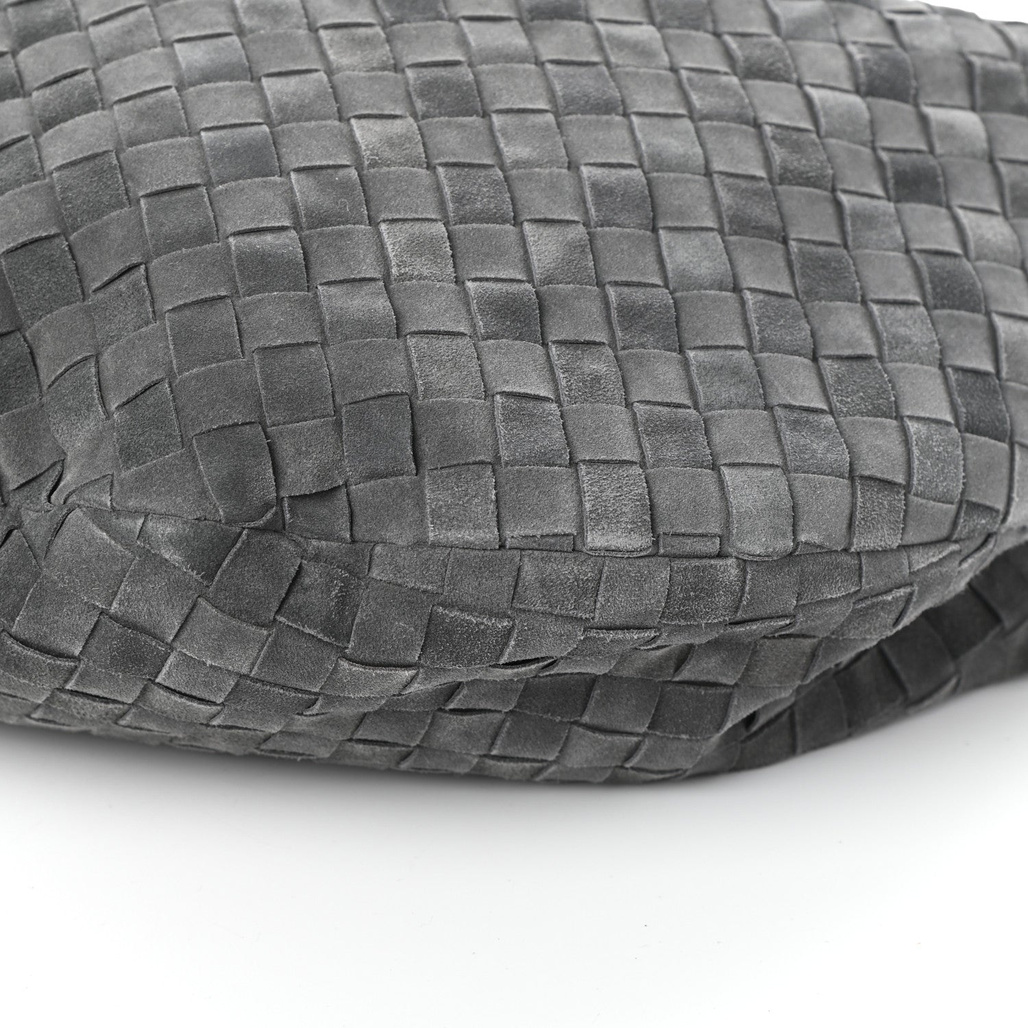 Bottega Veneta Suede Intrecciato Large Jodie Medium Grey 9 of 9