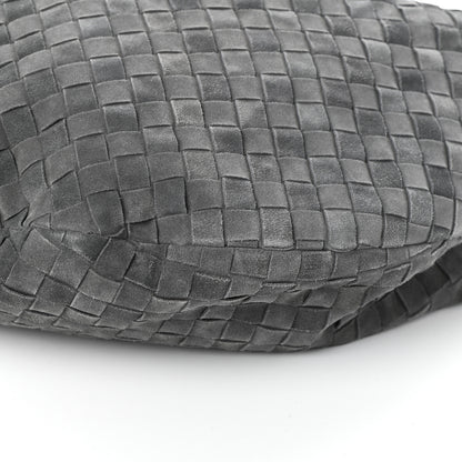 Bottega Veneta Suede Intrecciato Large Jodie Medium Grey 9 of 9