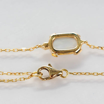 Cartier 18K Yellow Gold Mother Of Pearl Diamond Tortue Charm Bracelet 3 of 5