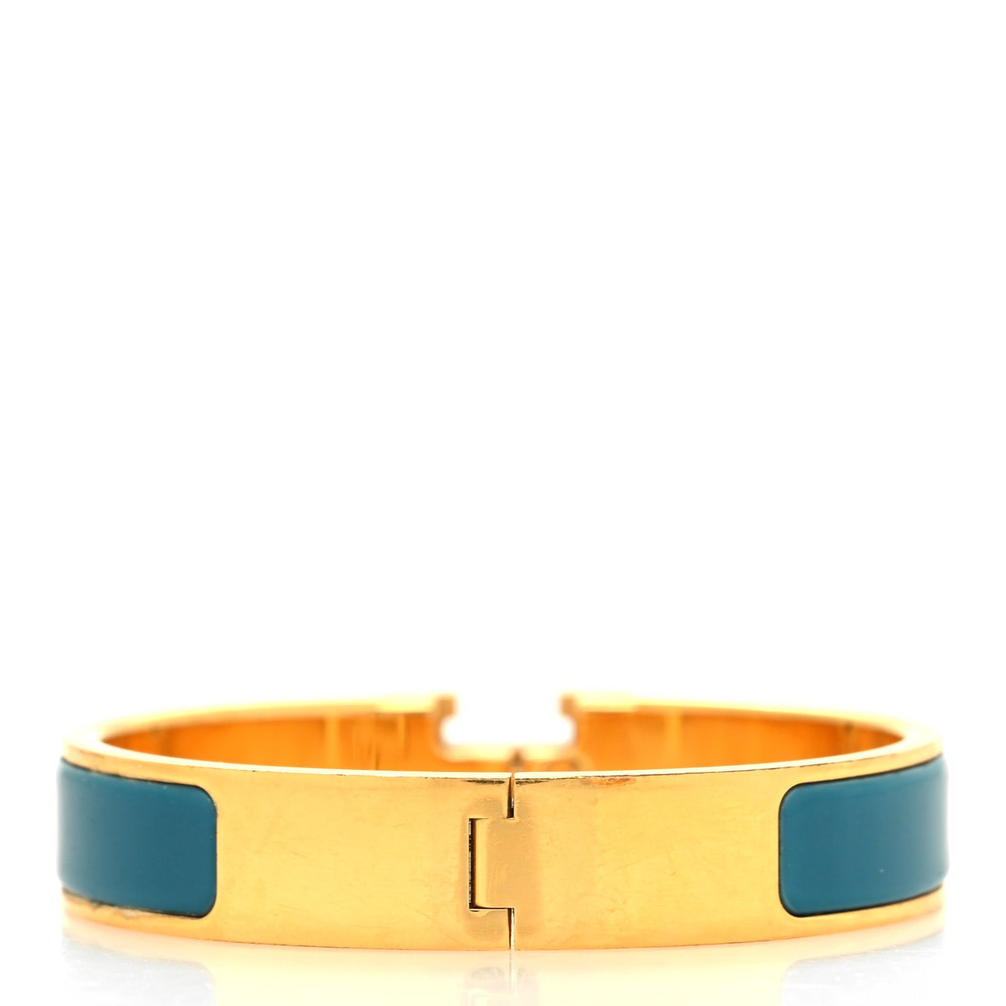 Enamel Narrow Clic Clac H Bracelet PM Bleu Album