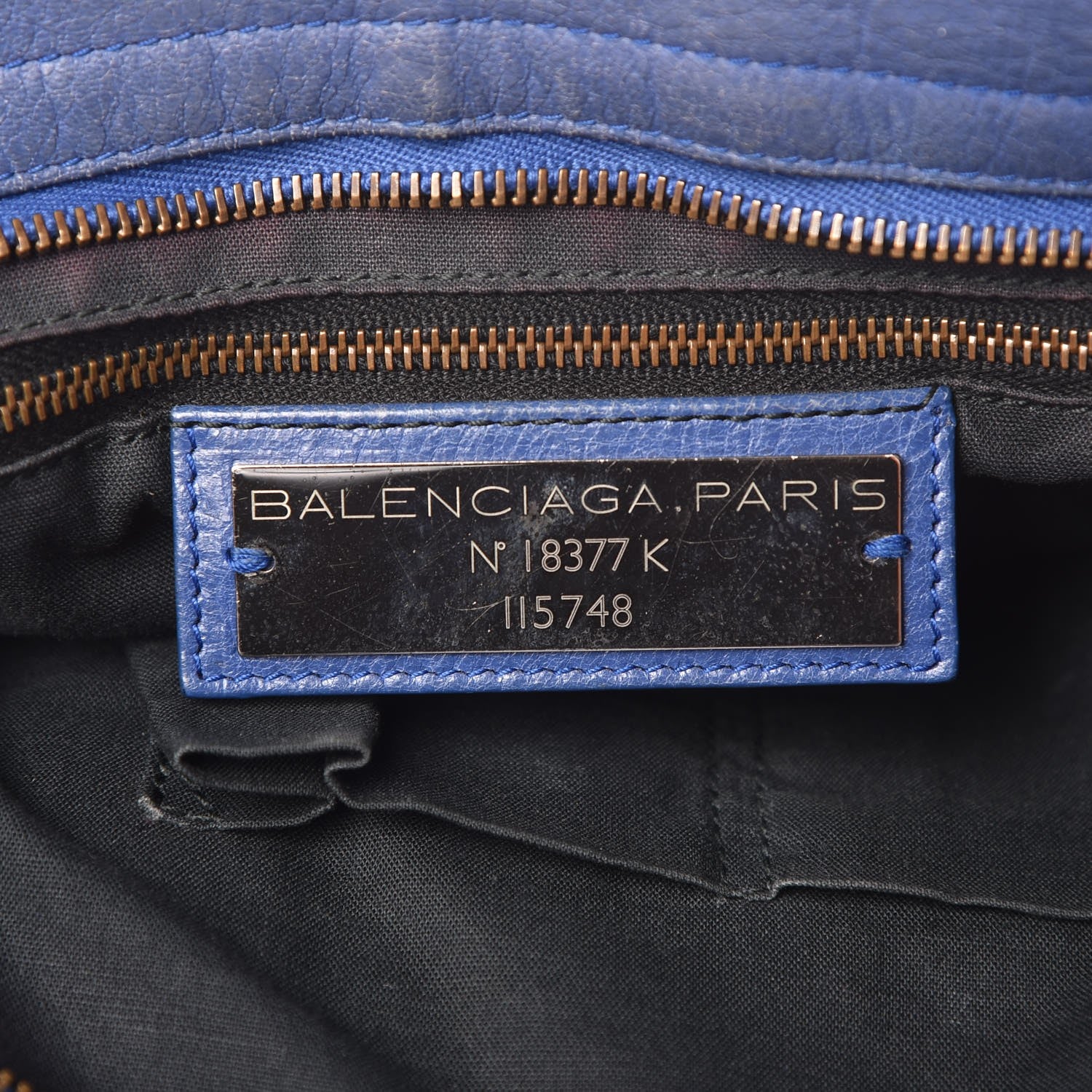 Balenciaga Agneau Classic Hardware City Bleut Bleu Glacier 7 of 17