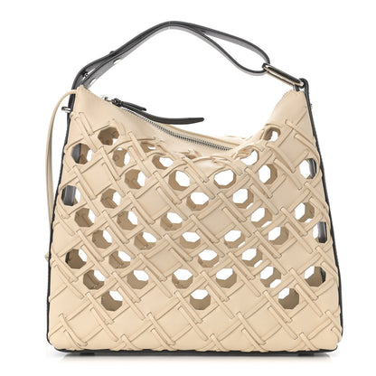 3.1 Phillip Lim Lambskin Cutout Quill Triangle Bag Milk 3 of 11
