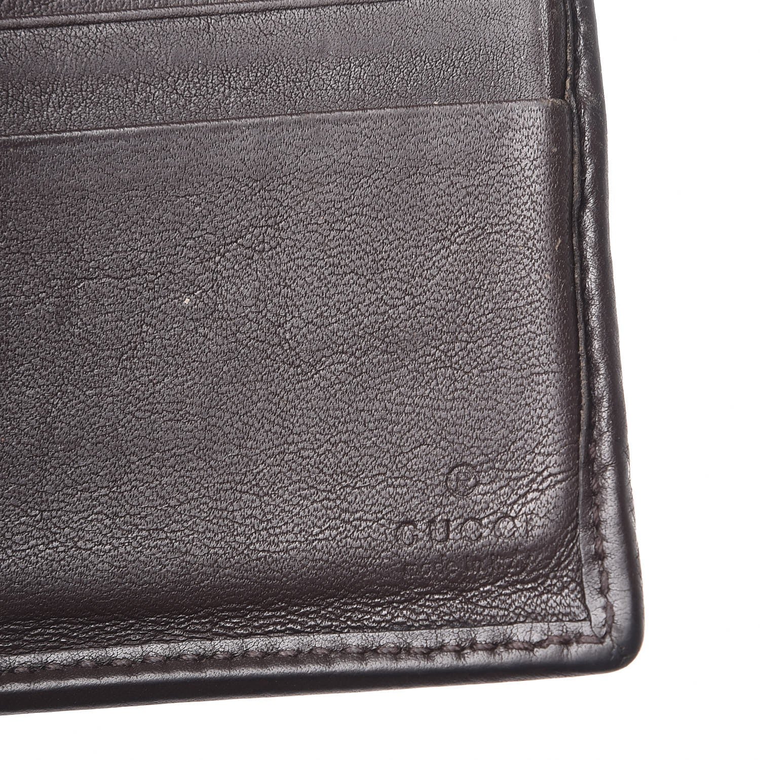 Gucci GG Plus Monogram Web Bi-Fold Wallet Dark Brown 6 of 10