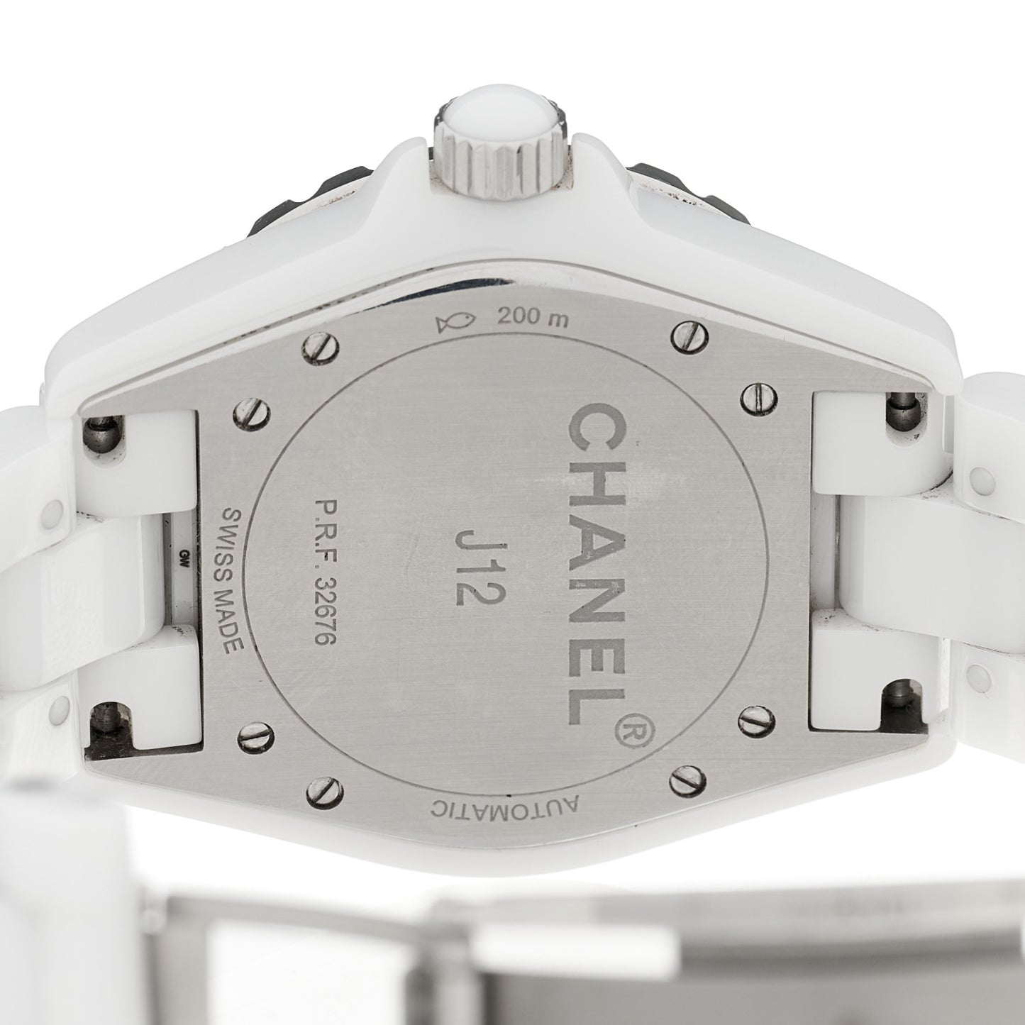 Stainless Steel Ceramic 38mm J12 Automatic Watch White