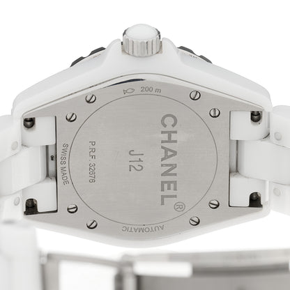Chanel Stainless Steel Ceramic 38mm J12 Automatic Watch White 4 of 4