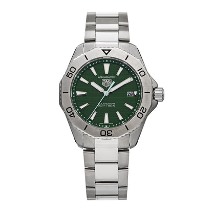 Tag Heuer Stainless Steel 40mm Aquaracer Professional 200 Solargraph Automatic Watch Green WBP1115 1 of 5