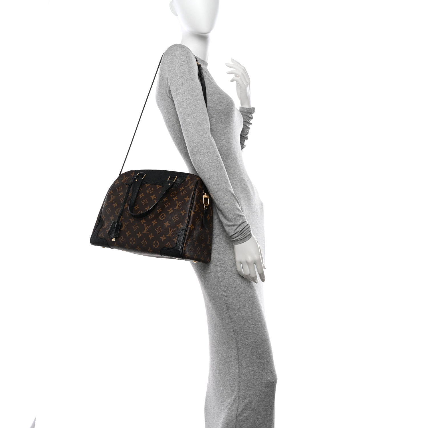 Louis Vuitton Monogram Retiro NM Black 2 of 10