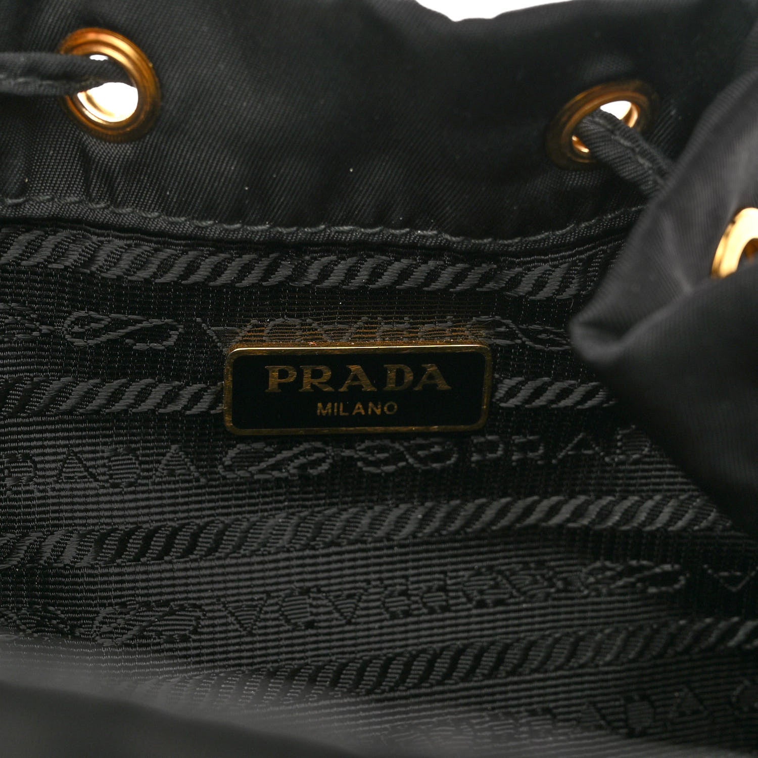 Prada Re-Nylon Duet Drawstring Shoulder Bag Black 6 of 10