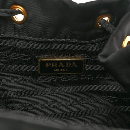 Prada Re-Nylon Duet Drawstring Shoulder Bag Black 6 of 10