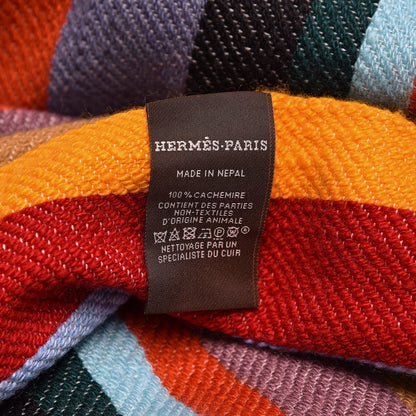 Hermes Cashmere Rainbow Stole Multicolor 4 of 5