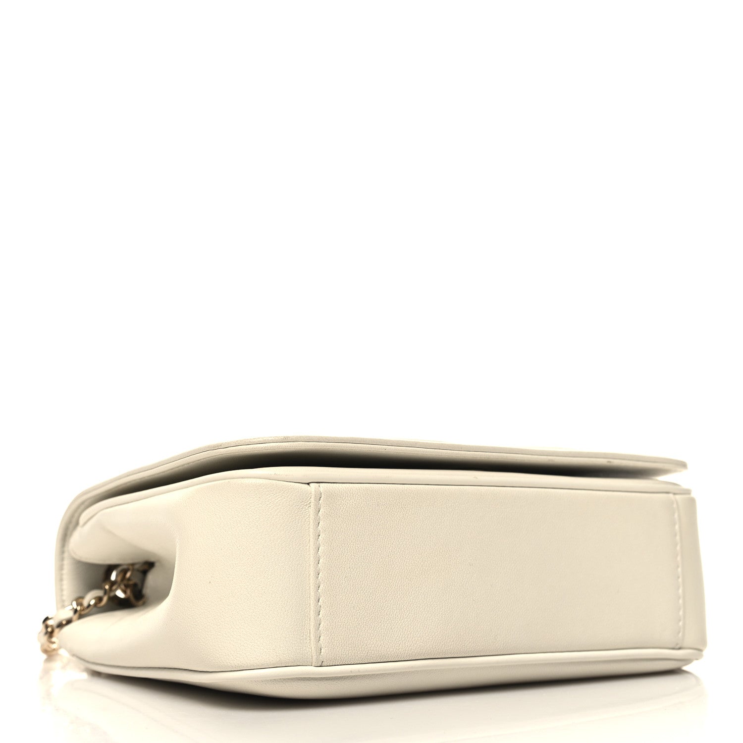 Chanel Lambskin CC Mania Flap Bag White 4 of 11