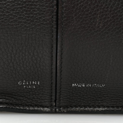 Celine Baby Grained Calfskin Medium Tri-Fold Bag Black 6 of 12