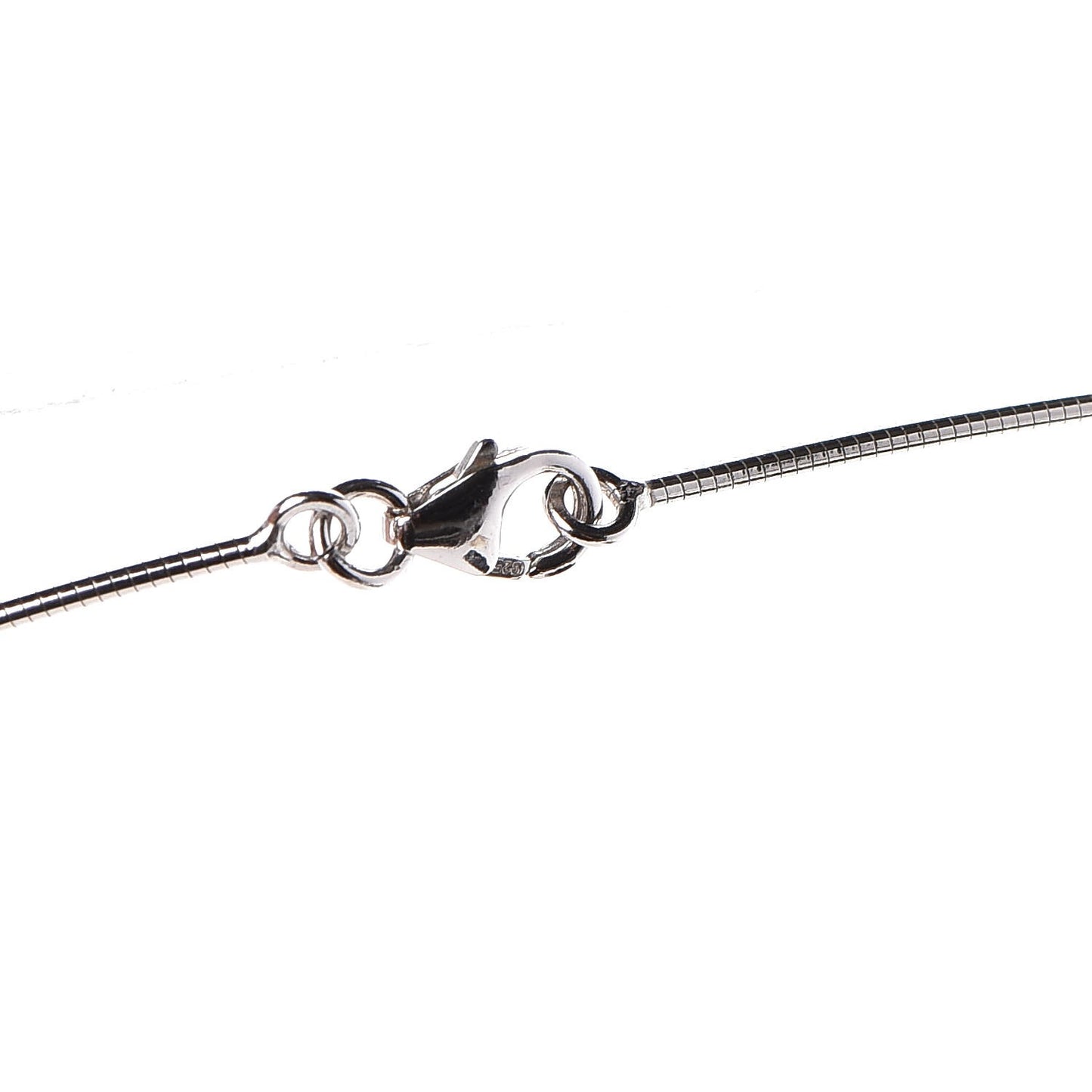Lacquered Palladium Pop H Necklace Orange