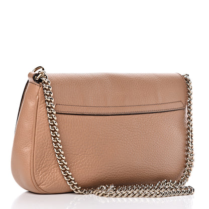 Gucci Pebbled Calfskin Medium Soho Flap Crossbody Camelia 3 of 20