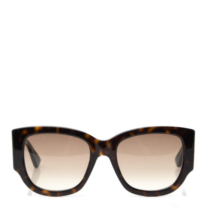 Gucci Acetate Web Oversized Frame Rectangle Sunglasses GG0276S Tortoiseshell 2 of 9