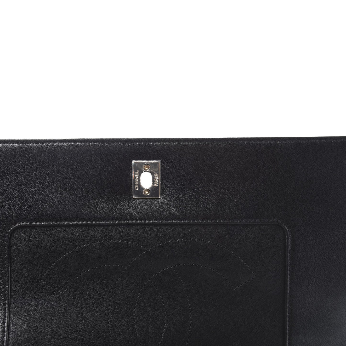 Sheepskin Chevron Quilted Vintage Mademoiselle Flap Black